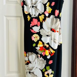 London Times Sleeve Less Floral Dress